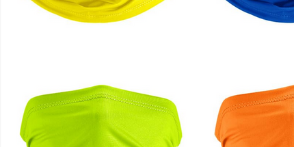 Máscara de Ciclismo Deportiva de Protección UV 42 x 25 cm, Refrigerante, de Alta Calidad, Suave, de Color Sólido, de Poliéster