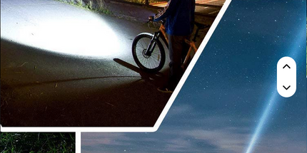 Mini linterna telescopica Helius 1000 lumens pequeña multifunción T6, táctica de autodefensa, para acampar