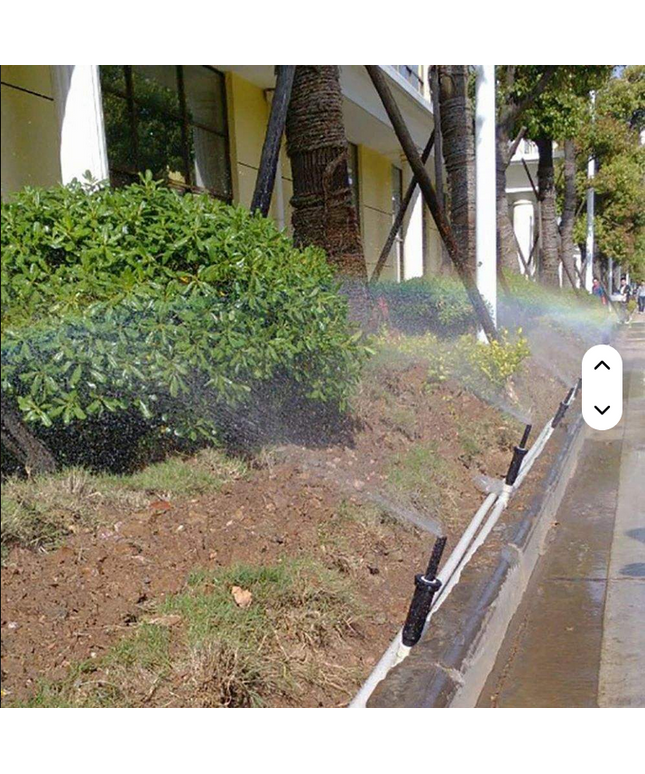 Aspersores para irrigación de jardín emergentes de rosca hembra de 12 pulgadas, ajustables de 25 ~ 360 grados