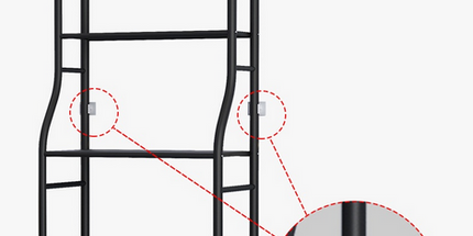 Estante de Metal moderno de 3 niveles, almacenamiento multifuncional para baño, balcón, lavadora, estante de espacio