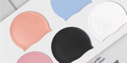 Gorro de Natación de Silicona de 65g para Adultos, Protección Solar y para los Oídos, Mayor Elasticidad para Cabello Largo