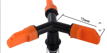 Boquilla rociadora giratoria de 3 vías con anclaje al suelo, sistema de riego automático de 360 grados, rociador de césped de jardín.