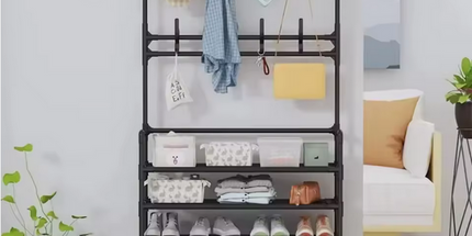 Estantería multicapa para zapatos y sombreros, multifuncional para el hogar ideal para dormitorios