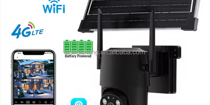 Cámaras de Vigilancia Pequeñas de 3MP, Tarjeta SIM 4G, Video de 360°, Cámara Solar para Exteriores con Red WiFi, Seguridad V380 Pro, CCTV, Mini Cámaras 4K