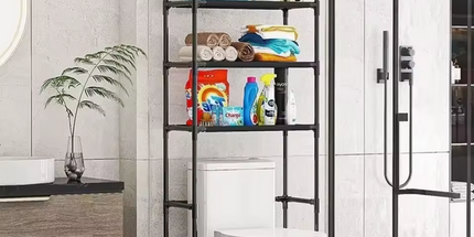 Estante de almacenamiento de pie para el baño de varios pisos