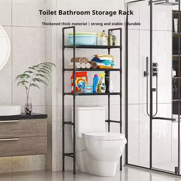 Estante de almacenamiento de pie para el baño de varios pisos