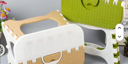 Banco de cocina o bañ plegable para el hogar, de plástico reforzado para niños, silla plegable portátil, banco pequeño