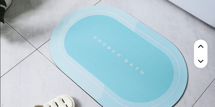 Alfombra de terciopelo de cristal absorbente de secado rápido