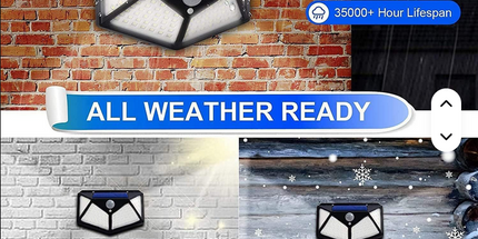 Luz LED con sensor de movimiento humano y botón interruptor. Lámpara de pared solar IP65 Luz de jardín al aire libre impermeable