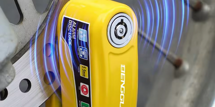 Candado Antirrobo Portátil Bicicleta de montaña Alarma de seguridad sin llave Candado de bicicleta Candado de scooter eléctrico Freno de disco Candado de bicicleta