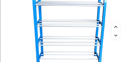 Organizador de zapatos multifuncional para el hogar, de 4 niveles , tubo de Metal y plástico plegable, armario