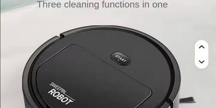 Robot aspirador de barrido recargable UBS inalambrico 1500 P, 3 en 1 , 23,5 x 5,5 cm