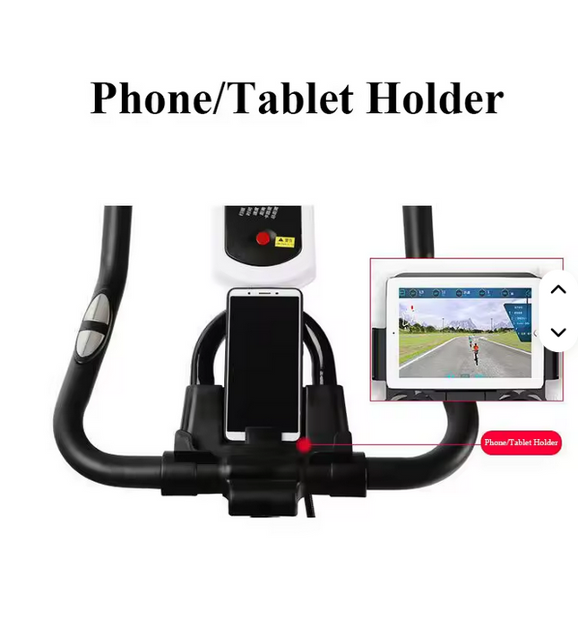 Bicicleta de Spinning silenciosa, equipo de Fitness con volante de inercia grande