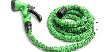 Manguera de Jardín Mágica de 22.86 metros,  75ft, Tubo de Agua Triple Telescópico de Poliéster con Conexión de Plástico PE CNS