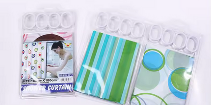 Cortina de baño ducha, de plástico impresa de lujo