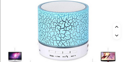 Mini altavoz inalámbrico portátil USB LED caja de música de sonido estéreo para fiesta Radio REPRODUCTOR DE Audio micrófono de carga USB