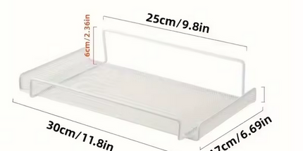 Estante de Pared Acero Inoxidable sin Perforación Organizador Ahorrador de Espacio multiples usos