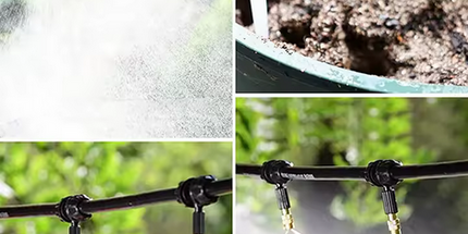 Kit de rociadores de nebulización de 10M, sistema de riego automático, riego por goteo, Kit completo, sistema de riego de jardín
