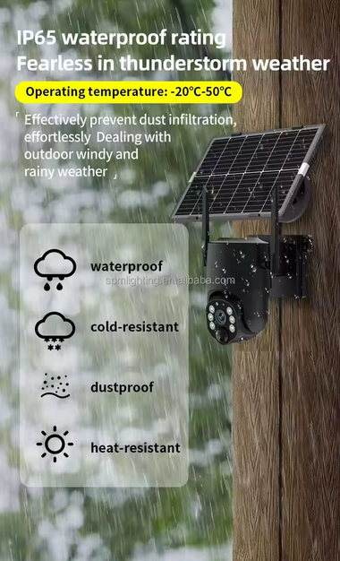 Cámaras de Vigilancia Pequeñas de 3MP, Tarjeta SIM 4G, Video de 360°, Cámara Solar para Exteriores con Red WiFi, Seguridad V380 Pro, CCTV, Mini Cámaras 4K