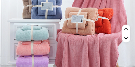 Juego de toallas de mano de baño de microfibra de gran oferta, absorbente suave 35*75 y 70*140 cm