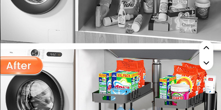 Estante de almacenamiento de cocina o general del hogar extraíble deslizante de doble capa