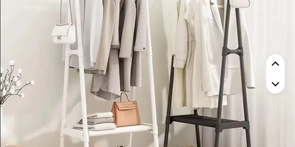 Perchero Simple para colgar ropa, colgador de ropa móvil para dormitorio con rueda