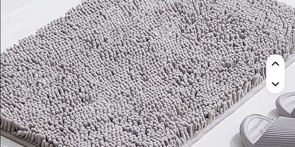 Alfombra gruesa y absorbente, felpudo para baño o sala de estar