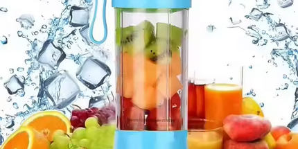 Venta al por mayor Mini exprimidor de frutas batidora portátil 6 hojas de acero inoxidable USB recargable para uso al aire libre