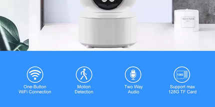 Camara WIFI A10 1080 Ptz Vigilancia video para el hogar de interior
