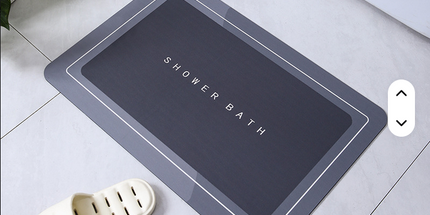 Alfombra de terciopelo de cristal absorbente de secado rápido