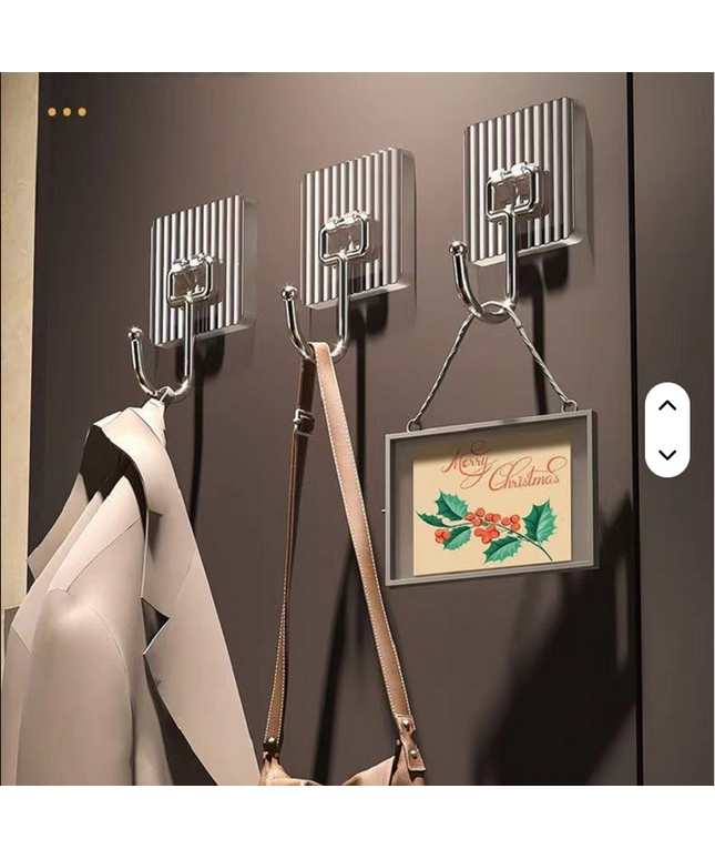 Gancho multifunción autoadhesivo acrílico MUY FUERTE para colgar abrigos, sombreros y toallas en el baño de la cocina. Puede soportar hasta 20 kgs (Ver etiqueta de fábrica)
