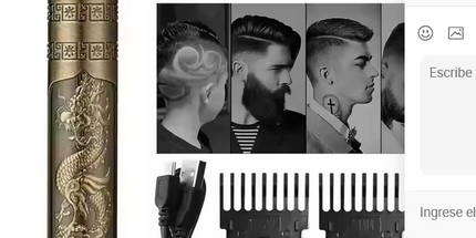 Afeitadora de barba y de pelo recargable con pinza de pelo  profesional para hombre, hoja de acero inoxidable, USB