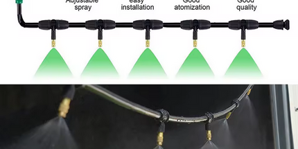 Kit de rociadores de nebulización de 10M, sistema de riego automático, riego por goteo, Kit completo, sistema de riego de jardín
