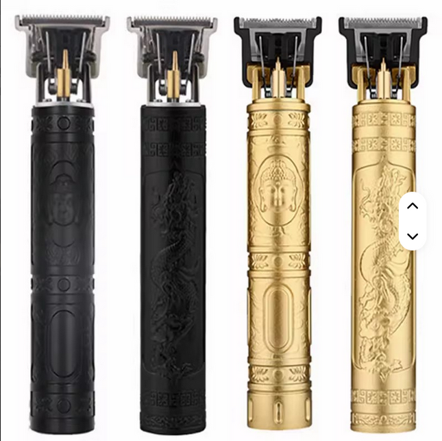 Afeitadora de barba y de pelo recargable con pinza de pelo  profesional para hombre, hoja de acero inoxidable, USB