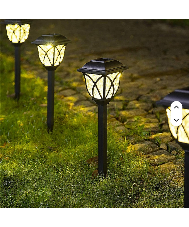 Luz solar de jardín o patio decorativa decorativa vintage cuadrada