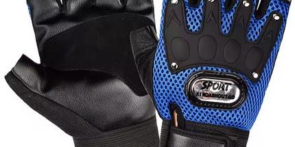 Guantes de Ciclismo Deportivos para Verano, Antideslizantes, Resistentes al Viento, de Medio Dedo, para Motocicleta, Bicicleta