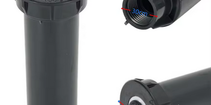 Aspersores para irrigación de jardín emergentes de rosca hembra de 12 pulgadas, ajustables de 25 ~ 360 grados