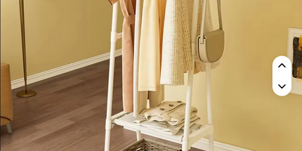 Perchero Simple para colgar ropa, colgador de ropa móvil para dormitorio con rueda