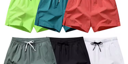 Pantalones Cortos Deportivos de Secado Rápido, Pantalones Cortos Deportivos con Bolsillos