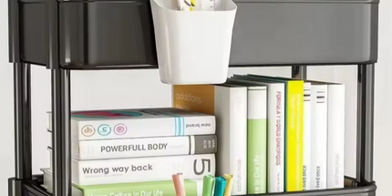Carrito organizador móvil con ruedas, 34 niveles, estantería plástica para cocina y hogar