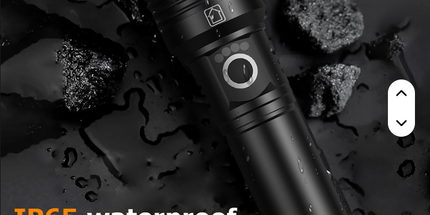 Linterna Helius telescopica de alta potencia P50 10000 lúmenes recargable portátil linterna táctica