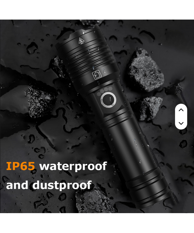 Linterna Helius telescopica de alta potencia P50 10000 lúmenes recargable portátil linterna táctica