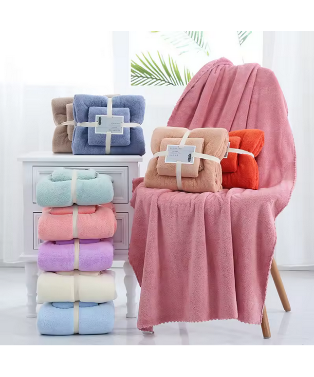 Toalla de secado rapido set 2 dos toallas 25x70cm y 70*140cm muy aborbente