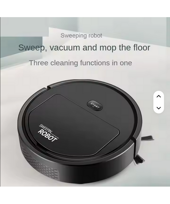 Robot aspirador de barrido 3 en 1 recargable trapeador inalámbrico 1500pa aspirador robótico para el hogar aspiradora hogar 23,5 5,5 cm