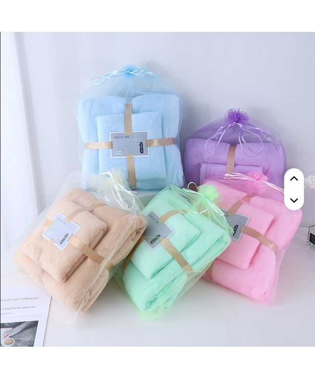 Juego de toallas de mano de baño de microfibra de gran oferta, absorbente suave 35*75 y 70*140 cm