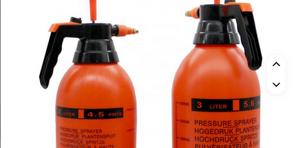 Bomba manual rociadora de agua a presión de 2 Litros manual para jardín y el hogar