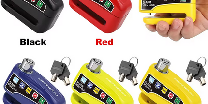 Candado Antirrobo Portátil Bicicleta de montaña Alarma de seguridad sin llave Candado de bicicleta Candado de scooter eléctrico Freno de disco Candado de bicicleta