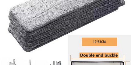 Almohadillas planas repuesto para limpador de microfibra rectangular, reemplazo de cabezal exprimible. Medida 33*12 cm