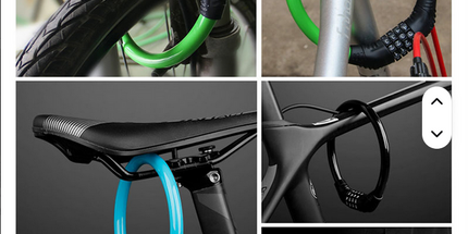Candado Cable portátil para bicicleta, motocicleta, bloqueo de contraseña, cerraduras de Scooter, alambre de acero, Cable de seguridad antirrobo para bicicleta, cas