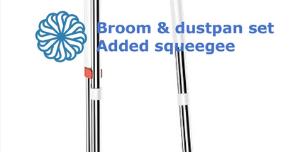 Juego de limpieza del hogar de alta calidad, recogedor de escoba de mango largo con cabezal de escoba de plástico, palita con capturador de pelusas y lampazo